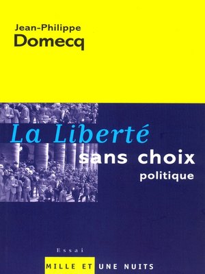 cover image of La Liberté sans choix politique